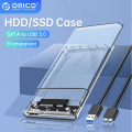 ORICO 2139U3 2.5 inch HDD Case Sata to USB 3.0 Transparent Box Hard Drive HD Disk SSD Enclosure For Laptop SSD HDD 4TB Supported.. 