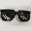 GC Men Women Glasses Pixelated Sunglasses for Minecraft players.
