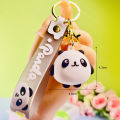 Cute Cartoon Panda Keychain Silicone Animal Doll Pendant Keyring Bag Charms Cherry Super Store. 