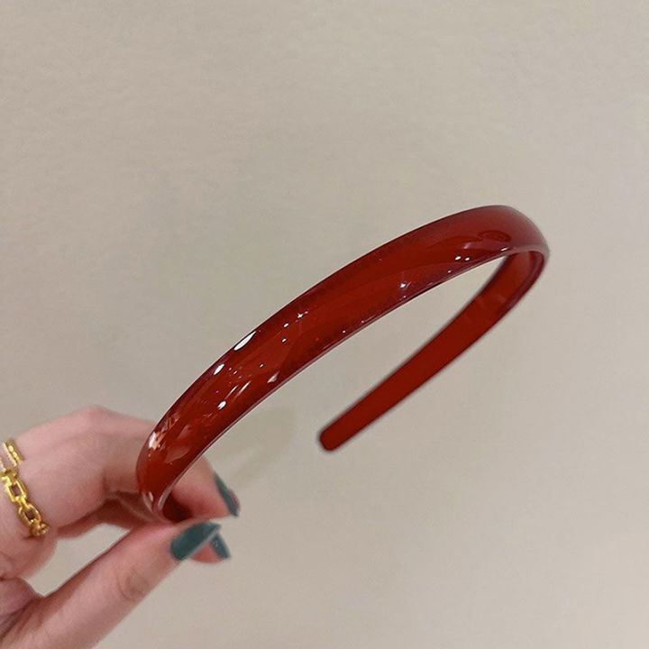 Plastic Translucent Colorful Hair Hoop Fashion Simple Head Band Non-slip Tooth Hair Bands For Women All-match Hair Accessories