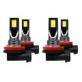 4Pcs Car H11 H8 H9 COB 60W 6000K LED Headlight Fog Light Bulbs Replace Halogen Kit Clear White Light. 