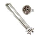Dishwasher Heating Elements 6/9KW, 230V/440V Stainless Steel Round Flanged Heating Unit For Dishwasher/Water Dispenser. 