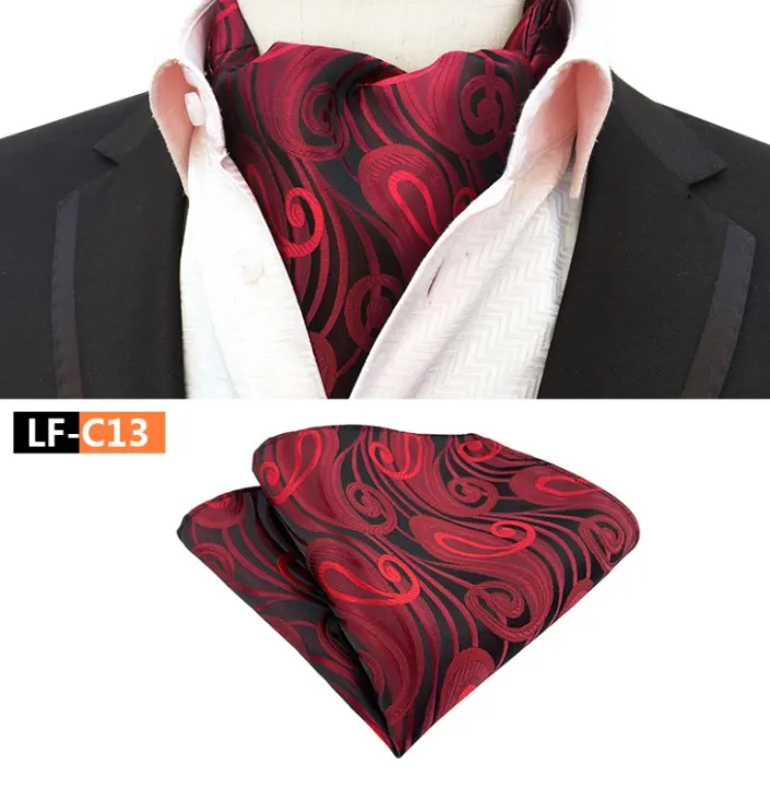 Cravat%20Paisley%20Silk%20Floral%20Neckwear%202Pcs/Set%20Ascot%20Ties%20&%20Handkerchief%20For%20Men%20Suit%20Wedding%20Party%20Suit%20Accessories%20With%20Pocket%20Square%20-%20Image%204