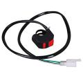 Handle Bar Hazard Light Double Control Switch Button, Black. 