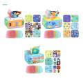 Pull Along Tissue Box Sensory Toy Busy Pull Tissues for Newborns Toddlers 6 to 12 Months.