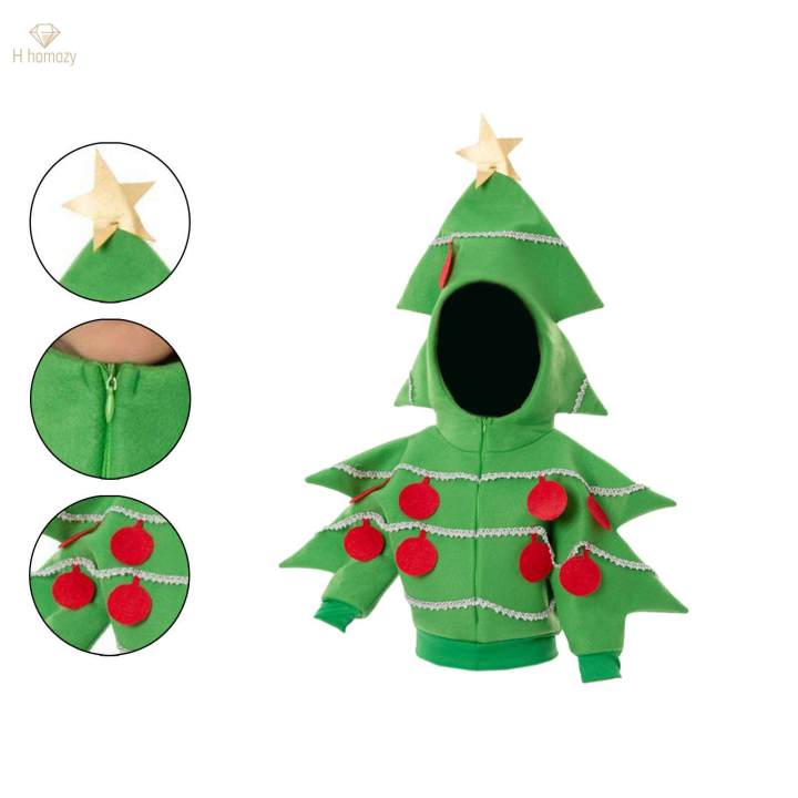 Children%20Christmas%20Tree%20Costume%20Dress%20up%20Clothes%20Christmas%20Jacket%20for%20Party%20Favors%20Holiday%20Stage%20M%20-%20Image%203