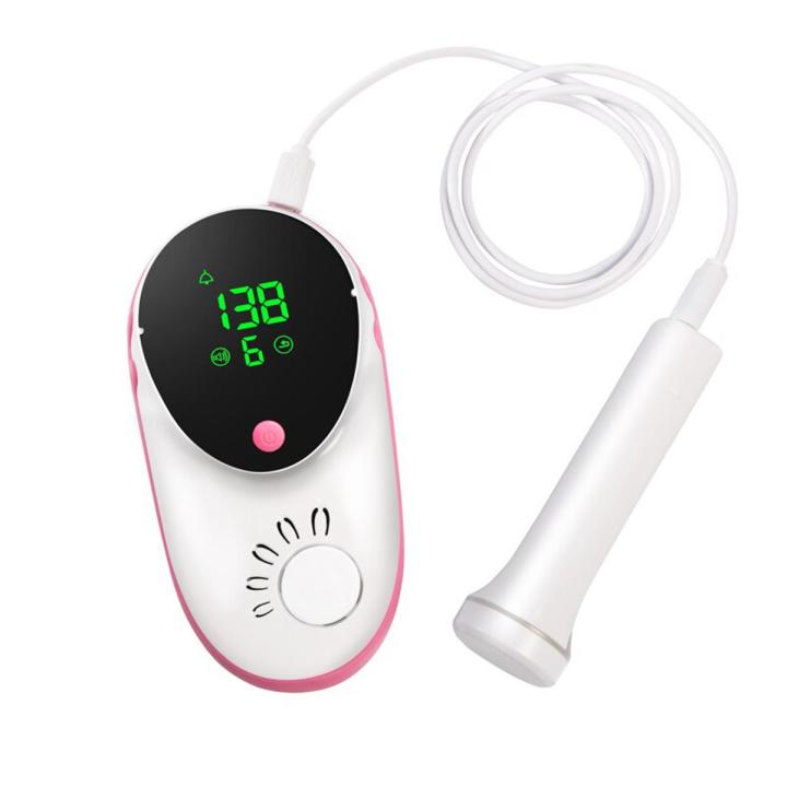 Fetal Doppler Heartbeat Detector Portable Ultrasound Pregnant Baby ...