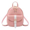 Women's Mini Backpack Luxury PU Leather Kawaii Backpack Cute Graceful Bagpack Small School Bags for Girls Bow-knot Leaf Hollow. 