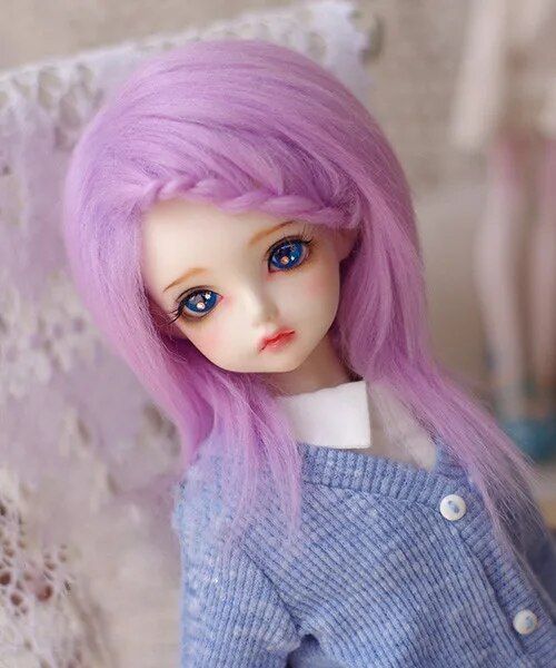 The road to happiness Store】BJD Doll Fur Wig for 1/3 BJD DD SD