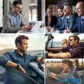 Open-Ear Headsets with Noise Canceling Boom Microphone Lightweight Bluetooth Wireless Headphones for Trucker Office Call Center.