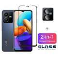For Vivo Y22/Vivi Y22s Screen Protector + Camera Lens Protector 2IN1 Combo.