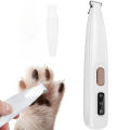 Pet Dog Electric Groomer Trimmer with LED Light Waterproof Pet Foot Hair Trimmer Low Noise Cat Dog Face Foot Ear Hip Paw Shaver.