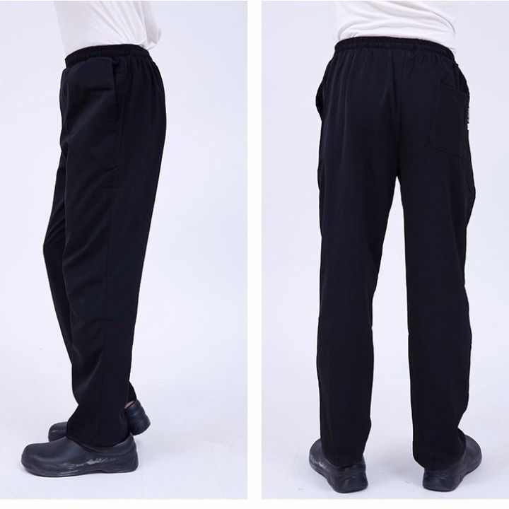Chef%20Work%20Pant%20Belt%20Elastic%20Men's%20Kitchen%20Striped%20Zebra%20Pants%20Large%20Size%20Hotel%20Restaurant%20Chef%20Black%20and%20White%20Striped%20Pants%20Women%20-%20Image%202