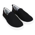 New Trendy Black Grey Red and Khaki Color Korean Canvas Sneakers Shoes for Men Slip On Casual Shoes. 