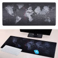Office Mouse Pad Featuring World Map Design - Large Gaming Mouse Pad Size 70Cmx30Cm.