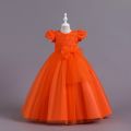 Girls Party Dresses 4 Colors 110cm-160cm Baby Dress Long Skirt Children Vestidos Wedding Birthday Peformance Ball Gown.