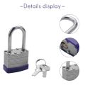 2 Pack Padlocks with Keys Shackle Padlocks Long Lock Heavy Duty Key Padlock Weatherproof Locks for Garden Shed Garage. 