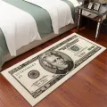 Dollar Carpet Money Rugs Dollar Bill Runner Area Rug For Bedroom Carpet Rectangular Bay Window Balcony American Bedside Blanket. 