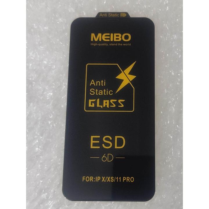 For iPhone X Meibo Anti Static ESD 6D Tempered Glass Screen Protector