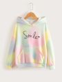 Rainbow Smile Love Hoodie Fashionable Hooded Sweatshirt Womens Japanese Tie Dye Hoodies Teen Girls Streetwear Casual Long Sleeve Cute Clothes 2022.