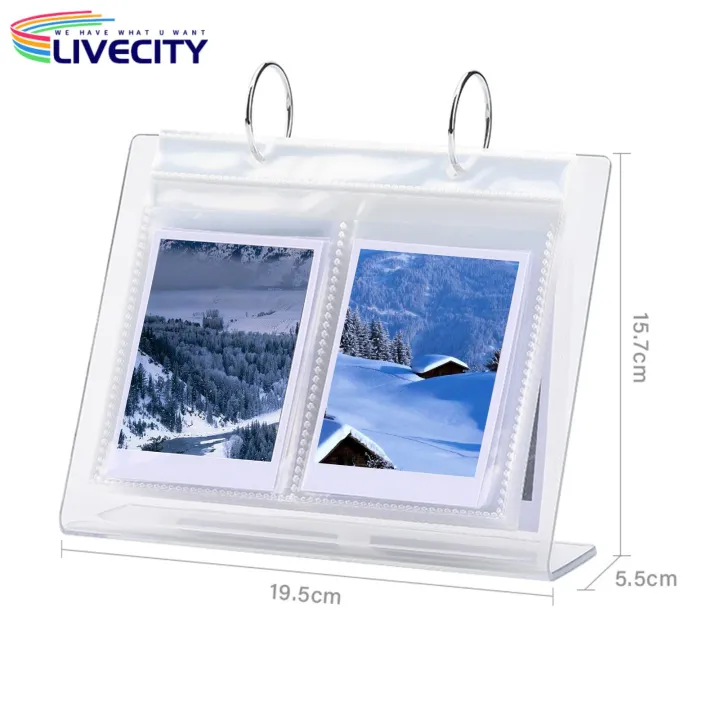 Double-sided%20Photo%20Display%20Stand%20Compact%20Acrylic%20Flip-up%20Mini%20Photo%20Album%20Showcase%20Memories%20with%2034/68%20Pockets%20Perfect%20Tabletop%20Picture%20Display%20Stand%20Photo%20Display%20Stand%20-%20Image%205