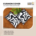 Cushion Cover, Black & White, (20"x20") Set of 2, Only Cover. 