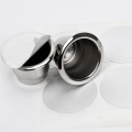 2X Reusable Coffee Pods Refillable Coffee Capsules Reusable Pods with Lids Fit for Coffee Machine.
