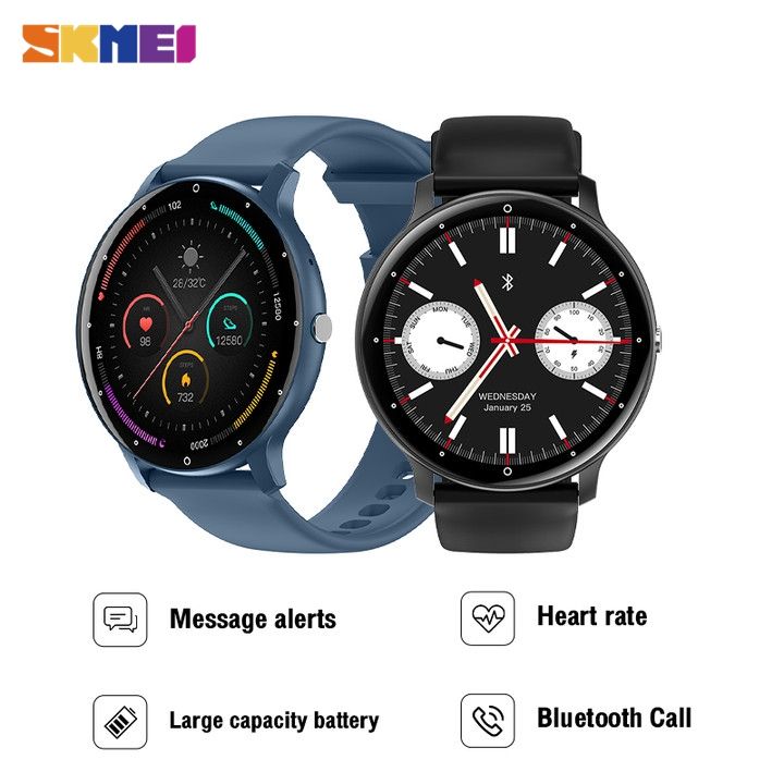 SKMEI New Smart Watch With Bluetooth Call Sports Fitness Smartwatch Sleep Heart Rate Monitor IOS Android B50P