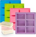 Silicone soap mold 6 DIY'S rectangular of making handmade soap.