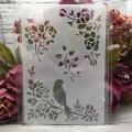 Stencil for Wall & Fashion Painting Template 10in by 8in..