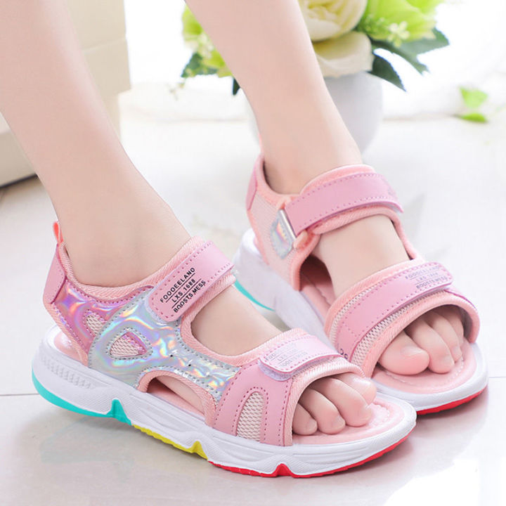 Children's%20Sports%20Sandals%20Summer%20New%20Fashion%20Girls%20Beach%20Shoes%20Medium%20and%20Big%20Children%20Boys%20Casual%20Students%20Soft%20Bottom%20Shoes%20-%20Image%203