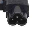 IEC320 C6 to C13 IEC Connector Conversion Plug Replaces Design Power Plug Side Bend.