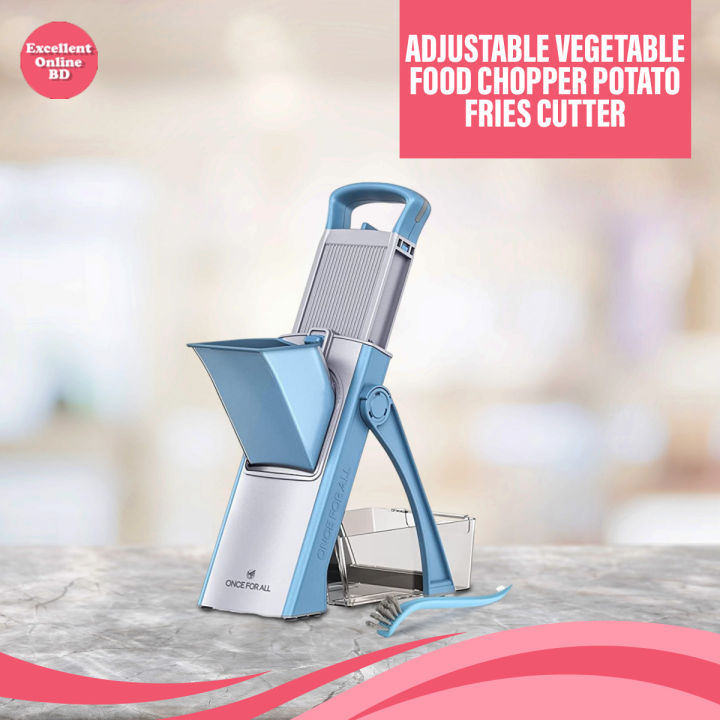 Once%20For%20All%20Upgrade%20Safe%20Mandoline%20Slicer%20Plus%20-%20Adjustable%20Vegetable%20Food%20Chopper%20Potato%20Fries%20Cutter%20-%20Detachable%20Blade%20-%20Image%202
