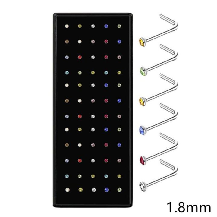 40/60pcs%20Stainless%20Steel%20Crystal%20Nose%20Ring%20Set%20Women%20Surgical%20Steel%20Nose%20Piercing%20Set%20ear%20bone%20needle%20Studs%20Body%20Jewelry%20-%20Image%203
