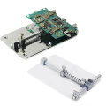 Universal PCB Holder Stand Stainless Steel 120x80x20mm Adjustable PCB Holder Circuit Board Fixture Soldering De-Soldering Jig Fixture Small Logic Boards Tool Sets.