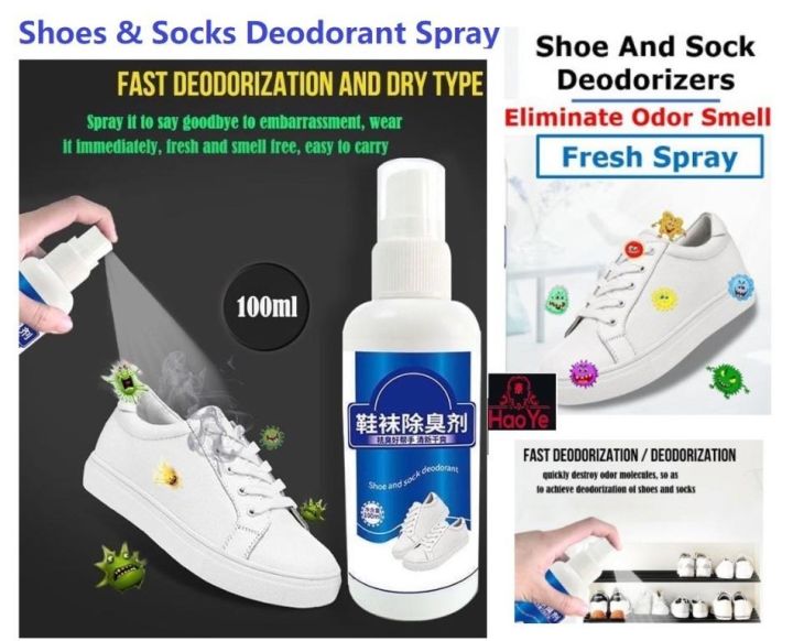 Shoes & Socks Deodorant Sneaker Shoe Deodorizer Mist Shoe Spray 100ml