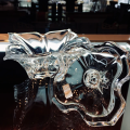 1pc Transpareent Crystal Glass Acrylic Nail Cup Liquid Powder Dappen Lid Bowl Standard Holder Equipment Nail Accessories Tools.