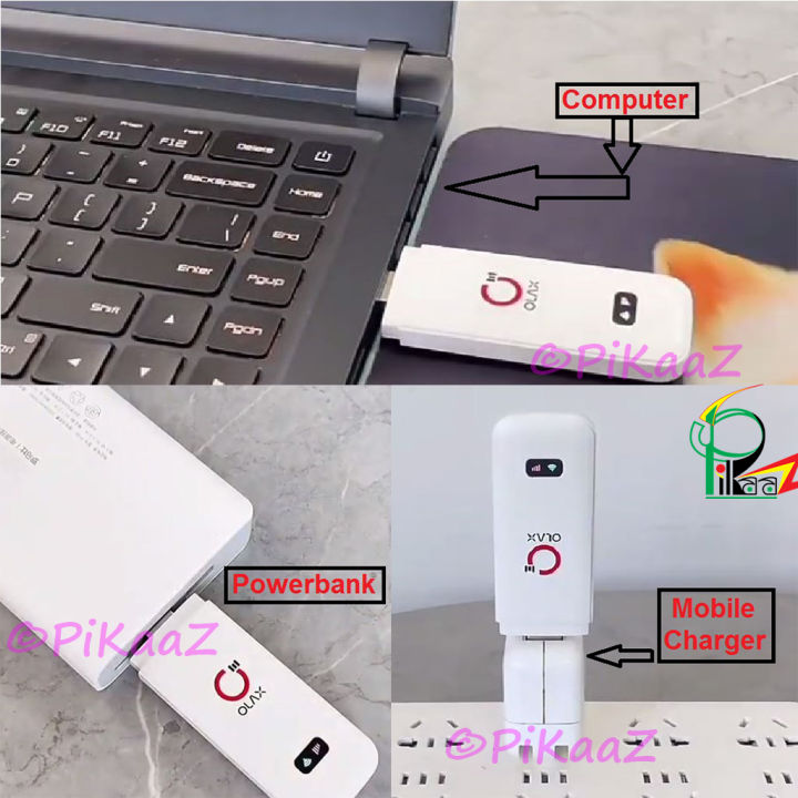 Router U80 for Powerbank and Charger 4Generation LTE Device - Ultra-Fast Portable Hotspot for Travel & Home - PiKaaz