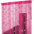 Door String Curtain Rose Flower Window Thread Curtain Hanging Curtain Valance Divider Decorative for party bedroom wedding. 