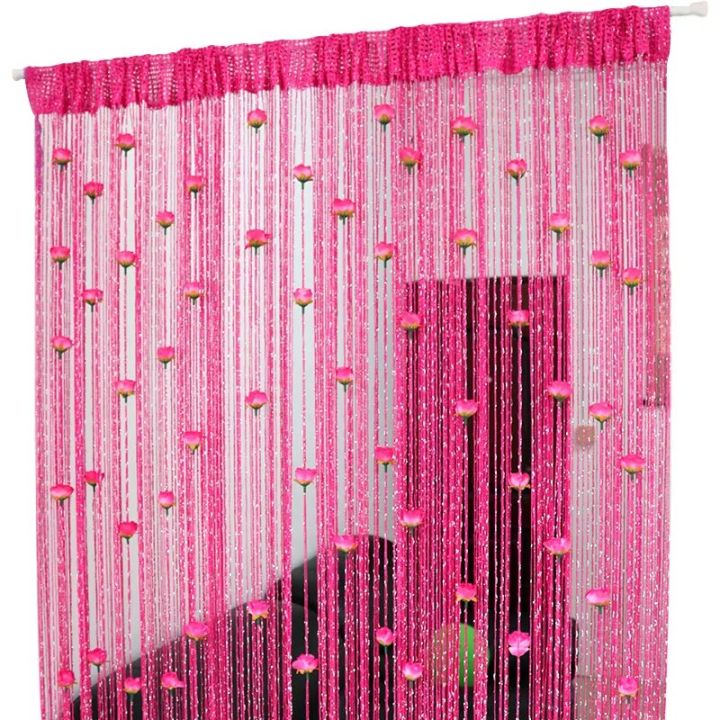 Door%20String%20Curtain%20Rose%20Flower%20Window%20Thread%20Curtain%20Hanging%20Curtain%20Valance%20Divider%20Decorative%20for%20party%20bedroom%20wedding%20-%20Image%204