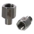 Compression Elbow Female To Male Stainless Steel Reduction Thread Adapter 1/8 1/4 3/8 1/2 NPT 1/8 1/4 3/8 1/2 G Reducing Pipe Fitting Adapter Male to Female Adapter Male To Male Converter Water Oil Air Pressure Gauge.