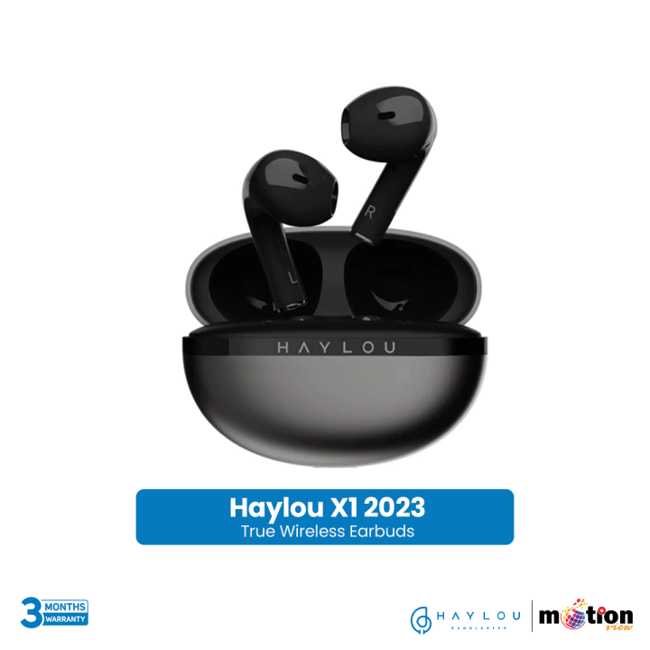 HAYLOU X1 2023 True Wireless Earphone Metallic Case Bluetooth 5.3 Earbud