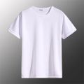 Casual Summer Short Sleeve T Shirt For Men Baggy Breathable O-Neck Solid Color Tee Tops Man Pullover T Shirts Clothing. 