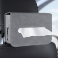 LI Car Tissue Box Square Napkins Tissue Bag Organizer Multi-functional Armrest Storage Box Automotive Interior. 