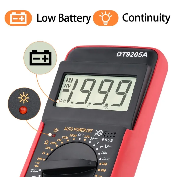 DT9205A%20Professional%20Multimeter%20Digital%20DC%20Voltage%20Amp%20Transistor%20Tester%20Ohm%20hFE%20Capacitance%20DMM%20Multimetro%20Electrical%20Tools%20-%20Image%206