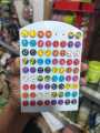 Emoji Earring Emoji Ear Top Emoji Top Ear Tops For Girls Kaner Dul Top Set Stone 6Pair - Ear Ring.