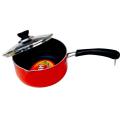 Premium Non-Stick Milk Pot - 18.5cm - Red. 