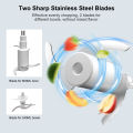 Food Processor, 4 Bowls 2 Blades Electric Grinder Chopper,  Baby Food Processor, Cordless Food Fruit Vegetable Blender. 