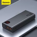 Baseus Power Bank Adaman 22.5w 20000Mah PPAD000101 Metal Digital Display Quick Charge Power Bank | 6 Months Official Warranty by Honestime. 