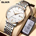 New Olika brand waterproof watch, men's fully automatic calendar with luminous quartz watch, casual business men's watch. 